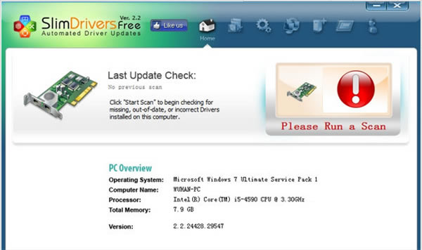 SlimDrivers软件下载-SlimDrivers驱动自动监测升级工具