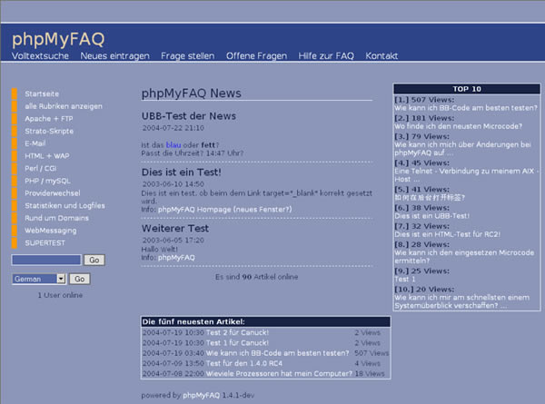 phpMyFAQ软件下载-phpMyFAQ网页管理工具3.0.7