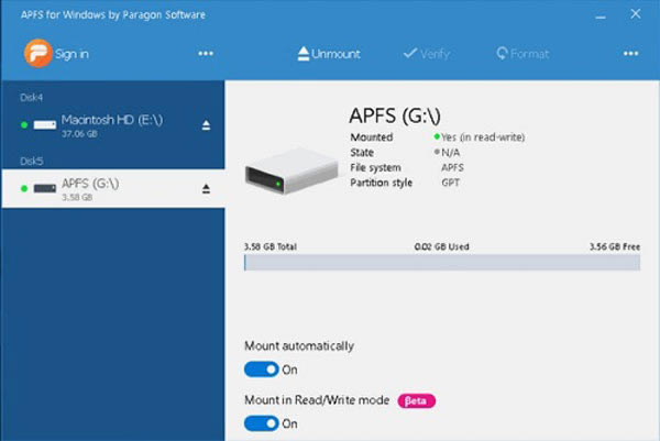 Paragon APFS