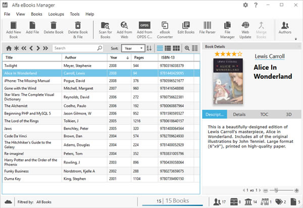 Alfa eBooks Manager