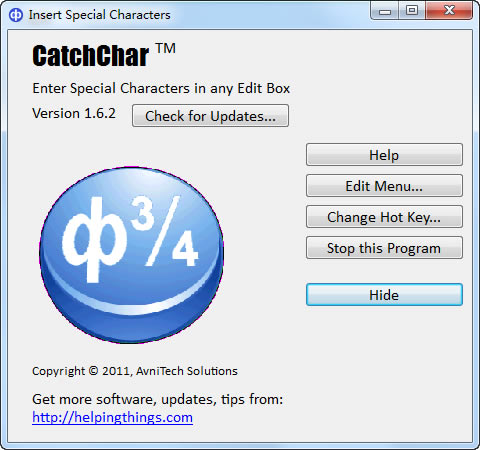 
CatchChar༭1.6.2.0