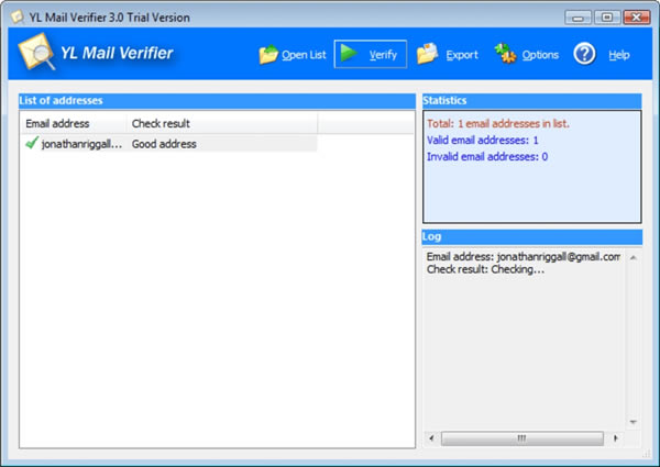 YL Mail Verifier