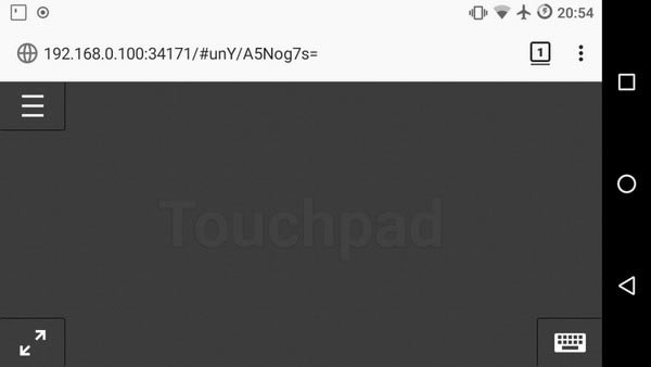 Remote Touchpad