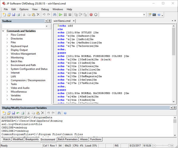 JP Software CMDebug(̴)