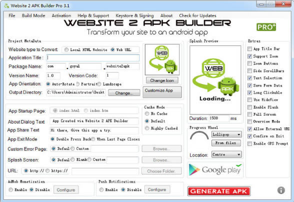 Website 2 APK Builder Pro(վapp)