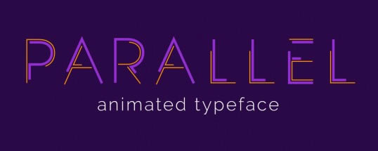 Parallel Animated Typeface(Ӣ嶯AE)