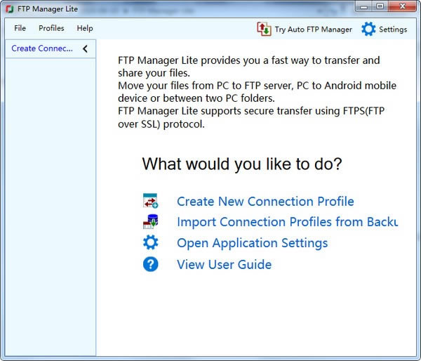 
FTP Manager LiteԶ˹ٷ2024°ɫذװ