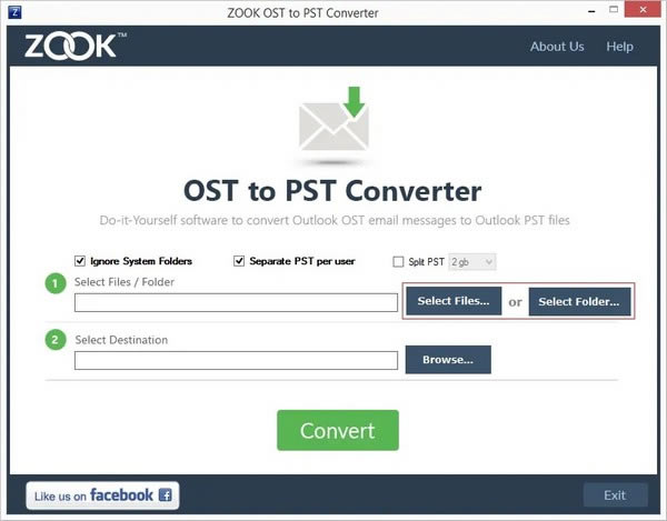 
ZOOK OST to PST ConverterԶ˹ٷ2024°ɫذװ