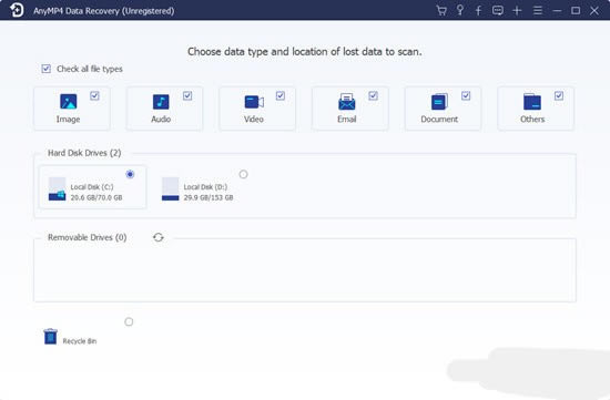 
AnyMP4 Data RecoveryԶ˹ٷ2024°ɫذװ