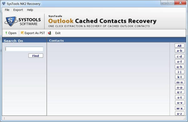 SysTools Outlook Cache Contacts Recovery(䴦)