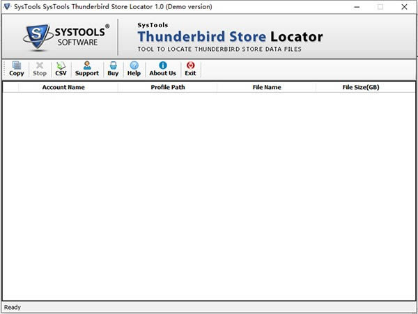 SysTools Thunderbird Store Locator(ʼ)