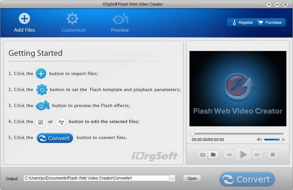 iOrgsoft Flash Web Video Creator-视频格式转换工具-iOrgsoft Flash Web Video Creator下载 v5.0.1官方版本
