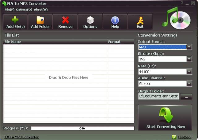 FLV To MP3 Converter-flv转mp3格式转换器-FLV To MP3 Converter下载 v3.0.0.4绿色免费版