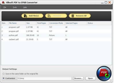 Xilisoft PDF to EPUB Converter-pdf转epub转换器-Xilisoft PDF to EPUB Converter下载 v2.1官方版本