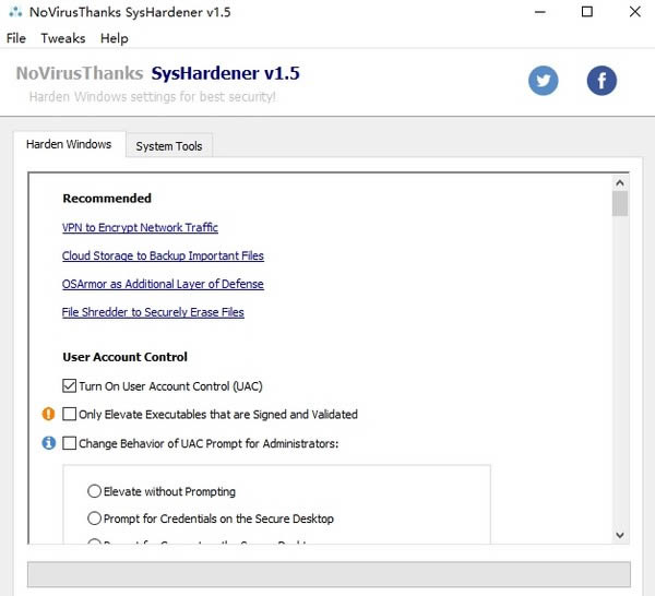 NoVirusThanks SysHardener(ϵͳȨ޹)