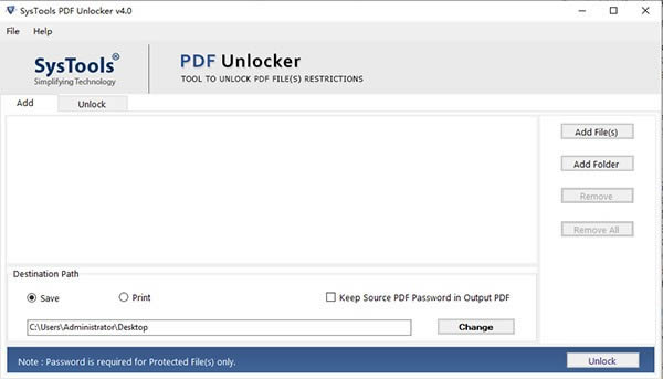 SysTools PDF Unlocker()