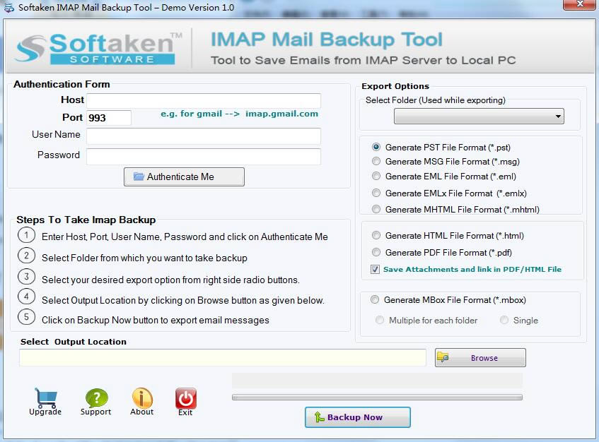 Softaken IMAP Mail Backup Toolͼ