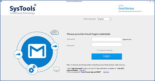 SysTools Gmail Backup(Gmailʼݹ)