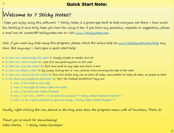 
7 Sticky Notes-ǩ-7 Sticky Notes v1.9ٷ汾