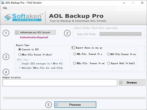 Softaken AOL Backup Pro(ݱݹ)