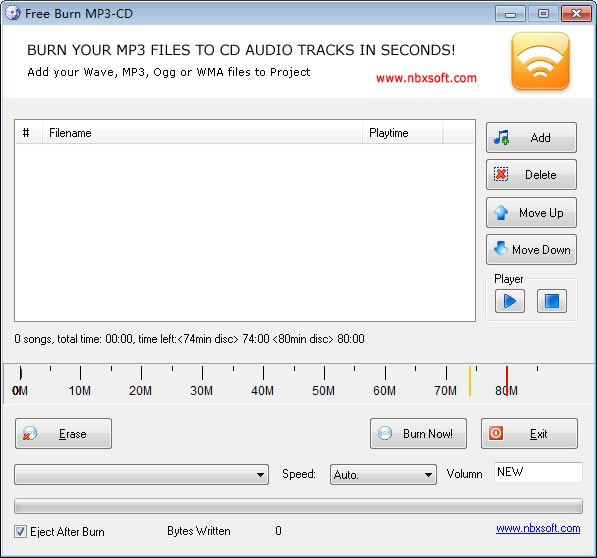 Free Burn MP3-CD-免费MP3刻录软件-Free Burn MP3-CD下载 v1.2官方版本