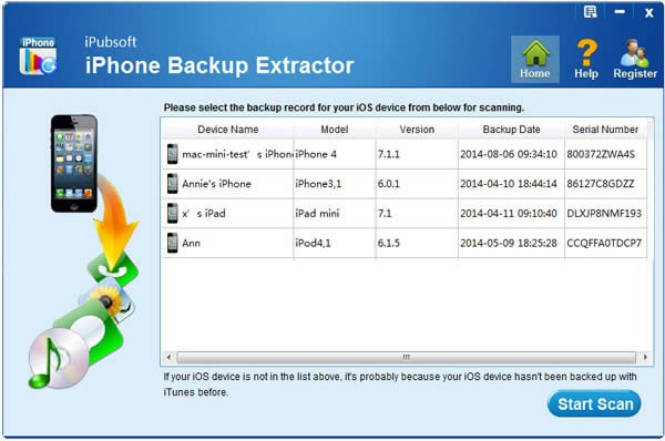 iPubsoft iPhone Backup Extractor-ios数据恢复软件-iPubsoft iPhone Backup Extractor下载 v2.1.41官方版本
