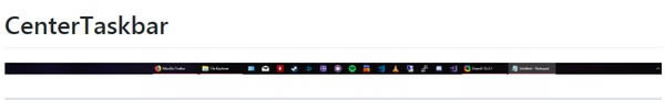 
CenterTaskbar-ͼ-CenterTaskbar v1.6.0.0ٷ汾