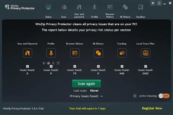 WinZip Privacy Protector-隐私保护工具-WinZip Privacy Protector下载 v4.0.4免费版