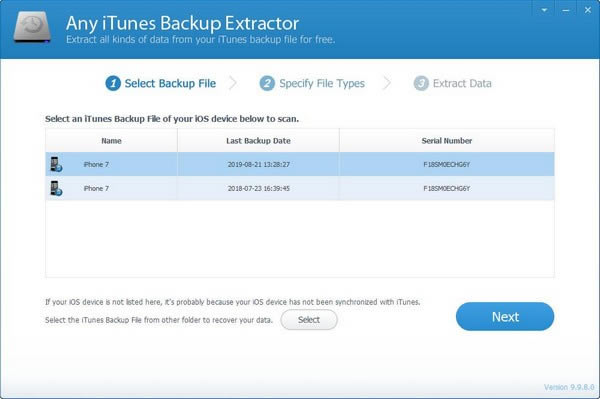 
Any iTunes Backup Extractor-iTunesȡ-Any iTunes Backup Extractor v9.9.8.0ٷ汾