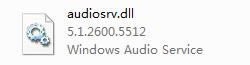 audiosrv.dll-audiosrv.dllļ-audiosrv.dll v5.1.0600.5512ٷ