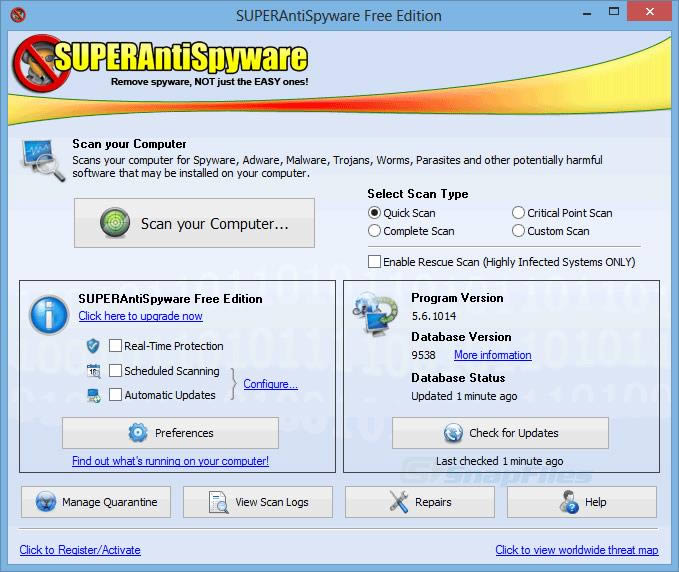 
SuperAntiSpyware Free Edition-ɨ-SuperAntiSpyware Free Edition v6.0.1206ٷ汾