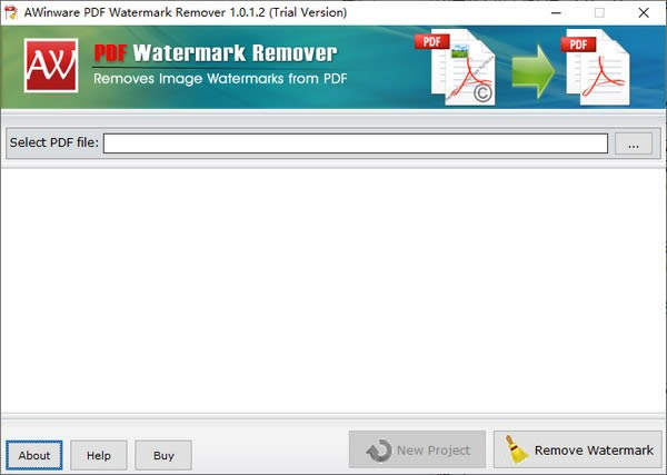 AWinware PDF Watermark Remove-PDF去水印工具-AWinware PDF Watermark Remove下载 v1.0.1.2官方版本