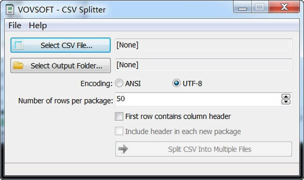 Vovsoft CSV Splitter(CSVļָ)