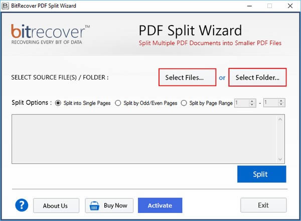 BitRecover PDF Split Wizard(PDFֹ)
