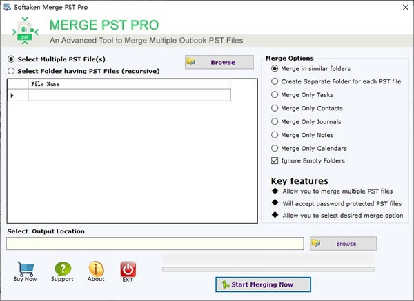 Softaken Merge PST Pro-文件合并工具-Softaken Merge PST Pro下载 v3.1官方版本