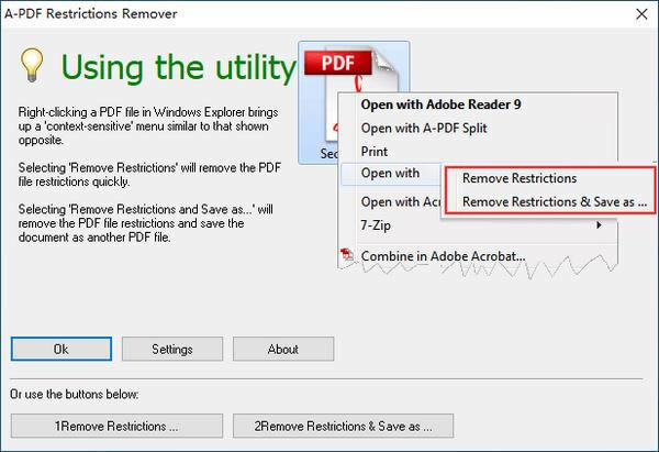 A-PDF Restrictions Remover(PDFļ)