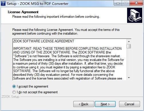 ZOOK MSG to PDF Converterͼ