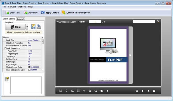 Boxoft Free Flash Book Creator-翻页电子书制作工具-Boxoft Free Flash Book Creator下载 v3.0官方版本