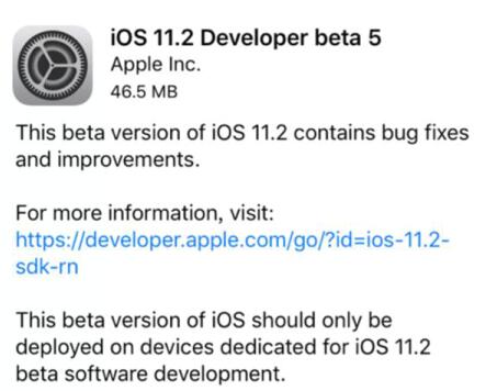ios11.2.5beta2固件提供下载_正式版提供下载